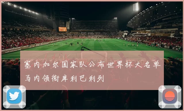 塞内加尔国家队公布世界杯大名单马内领衔库利巴利列