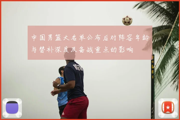 中国男篮大名单公布后对阵容年龄与替补深度及备战重点的影响
