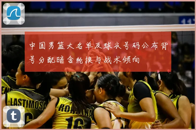 中国男篮大名单及球衣号码公布背号分配暗含轮换与战术倾向